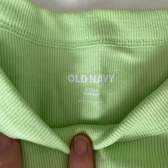 NWT Bright Green Tank Top | Long Length Old Navy - Picture 4 of 6